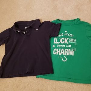 3/$15 Lot of 2 Tshirts - OshKosh and George both 3T